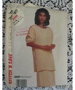 McCall&#39;s Easy Stitch &#39;N Save 3459 Misses Tunic &amp; Skirt Size 10-14 - $9.21 CAD