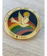 Peace Dist. 20n NY Friendship 1994 1995 Lions Club Lapel Pin Dove Bird - €22,36 EUR