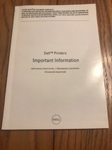 Dell Printers Important Information Instruction Manual Ships N 24h - £12.38 GBP