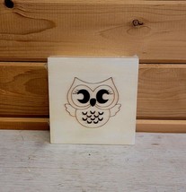 Owl Craft Box Sealed Wood 4 x 2.5 Inches Greenbrier - £12.92 GBP