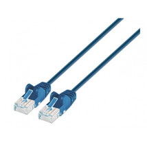 Intellinet 743945 CAT6A U/UTP SLIM NETWORK PATCH CABLE, 1 FT., BLUE - £19.16 GBP