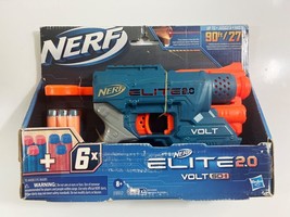 NERF Elite 2.0 Volt SD-1 Blaster, 6 Darts, Light Beam, Travels Up To 90 ft New - £7.98 GBP