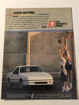 Dodge Daytona Vintage Print Ad Advertisement pa15 - £5.42 GBP