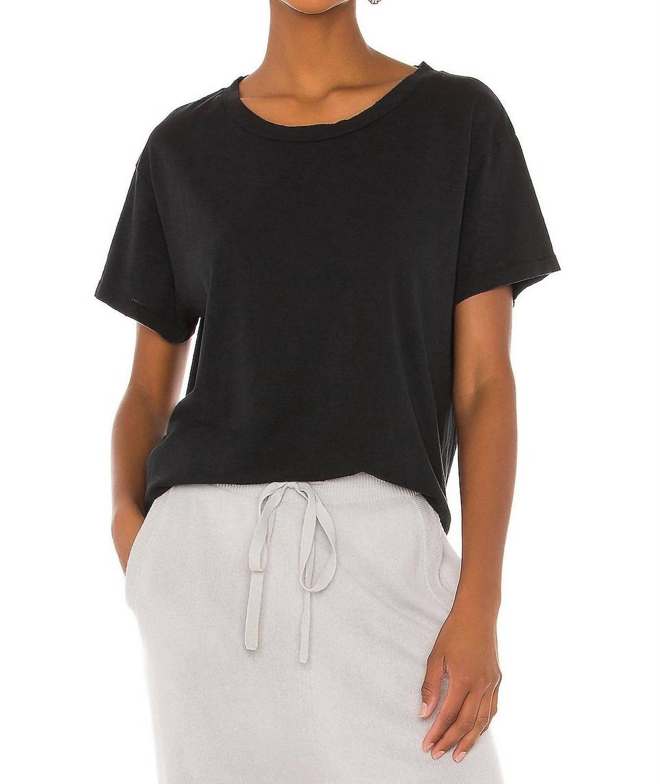 Nili Lotan Brady Tee Washed Black - $78.00