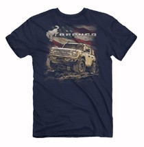 Ford Bronco Off-Road and U.S. Flag Short Sleeve T-Shirt NEW Fast Free Ship - £20.89 GBP+