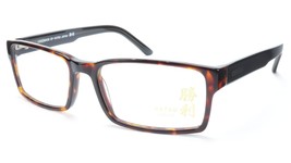 KATSU K8022 C1 Eyeglasses Frame Brown Tortoise Black Acetate 56-18-145 Japan - £224.11 GBP