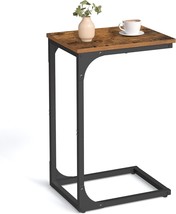 Vasagle C-Shaped End Table: Small Side Table For Couch, Metal Frame Sofa Table - $51.98