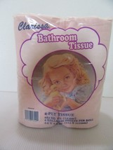 Vintage NOS Clarissa 4 Pack 2 Ply Bathroom Tissue-Pink - £14.90 GBP