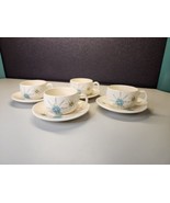 Set Of 4 Franciscan &quot;Starburst&quot; 1950&#39;s Cup &amp; Saucer Set Excellent Condit... - £42.71 GBP