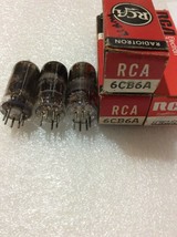 6CB6A Three (3) RCA Tubes NOS NIB 6CF6 6CB6 - £5.33 GBP