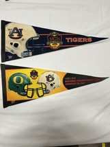 NCAA Auburn Oregon 2011 BCS National Championship College Pennant Flag Lot 2 - £17.40 GBP