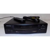 Emerson EV806 Hi Fi Stereo 4 Head VHS VCR VHS Player With Remote &amp; Cables - $127.38