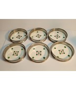 6 Porcelain Coasters Silvers Brooklyn Made in Germany - $35.00