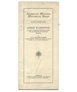 American Masonic Historical Series-Number 3 Booklet-George Washington-22... - $270.51 MXN