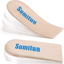 Sumifun Heel Lift, 4-Layer 1 Inch Gel Shoe Lifts for Women Uneven Legs, Adjustab - £15.38 GBP