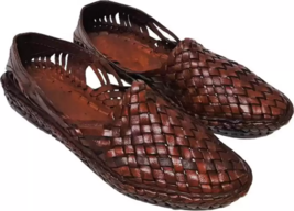 Mens Kolhapuri Leather BOHO hippie Jesus sandal ethnic Shoes US size 7-12 HT26 - £33.10 GBP