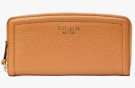Kate Spade Knott Slim Continental Wallet Dark Yellow Leather K5614 NWT $198 - £51.27 GBP