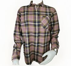 Ralph Lauren Denim &amp; Supply Western Boyfriend Shirt M Black Tan Plaid Co... - €13,17 EUR