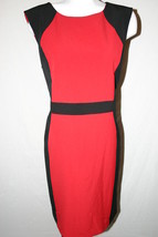 Voir Voir Women&#39;s Red Sleeveless Dress Black Work Office Business Size 16 - £39.97 GBP