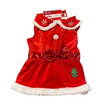 Holiday Time Pet Apparel Christmas Dress Medium Dog Costume Red - £3.77 GBP