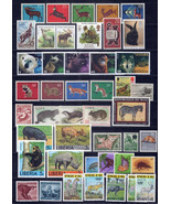 Wild Animals Stamp Collection All MNH Wildlife Zebra Rhinos Wolf ZAYIX 0... - £21.81 GBP