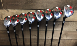 Used Left Handed Majek Golf Clubs Senior Mens Hybrid Set #3-PW Graphite 441-ZDZT - $724.17