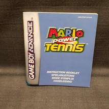 Instruction Manual Only !!! Mario Power Tennis GBA Gameboy Advance - £5.45 GBP