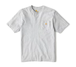 Carhartt K87 Men's Loose Fit Short-Sleeve Pocket T-Shirt, Heather Gray, XL - $39.00