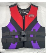 Life Jacket Ski Vest Adult Woman’s LARGE O’RAGEOUS 90lbs+  40-43” Chest ... - $654.85 MXN