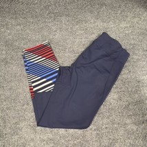 Tommy Hilfiger Sport Athletic Navy Blue Leggings Womens XL Striped Lower Pant - £16.14 GBP