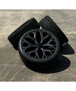 Black Milled Snowflake 22&quot; Wheels Ironman H/T Tires For 2019-2025 Dodge ... - $2,018.61