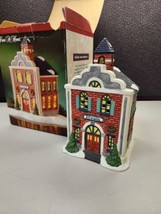 Trim A Home Premium Holiday Memories Porcelain Christmas Village Schoolhouse - £19.17 GBP
