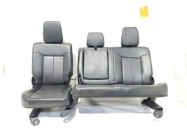 2016 Ford F250 OEM Rear Seat Crew Lariat Black Leather - £443.64 GBP