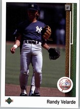 1989 Upper Deck 189 Randy Velarde  New York Yankees - £0.77 GBP
