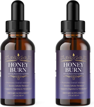 (2 Pack) Honey Burn Drops - Full Body Management, Formula Liquid Drops - 60Ml - £69.30 GBP