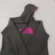 The North Face Women's Gray/Pink Cotton Drawstring Hoodie Pullover Sweatshirt XL image 10