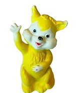 Yellow Squirrel Chipmunk squeak squeaky anthropomorphic vtg antique toy ... - £23.42 GBP