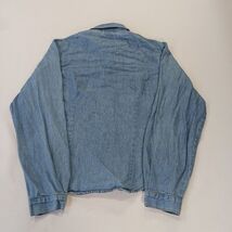 B.N.B. Best World Brand Women's Blue Long Sleeve Button Up Cotton Shirt Size M image 2
