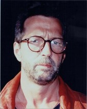 Eric Clapton close-up portrait wearing glasses 2000&#39;s 8x10 photo - £7.09 GBP