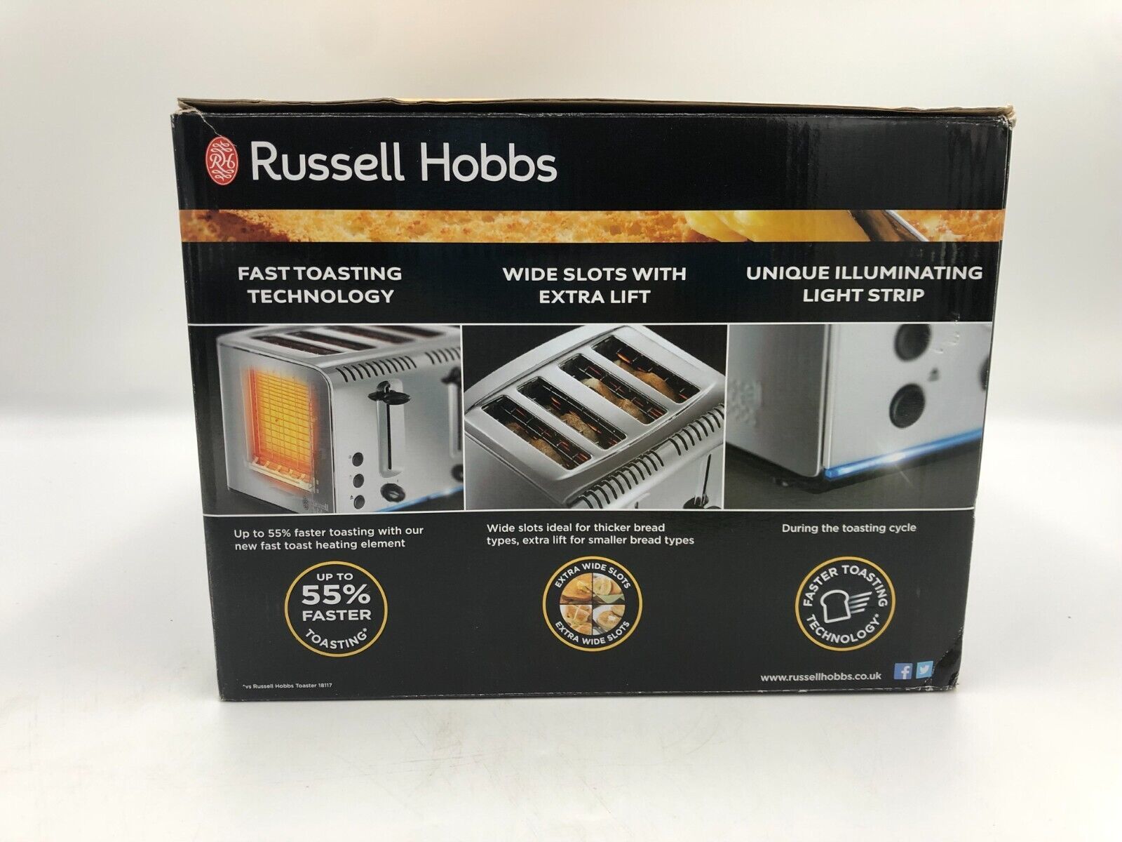 Russell Hobbs 20750 Buckingham 4 Slice Toaster Toasters