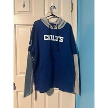 NFL Indianapolis Colts Apparel Pullover Hoodie Sweatshirt Blue Gray Foot... - $29.69