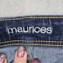 Maurices Jeans Womens 6 Short Blue Denim Mid Rise 5 Pockets Ambel Leg Pants - £20.15 GBP