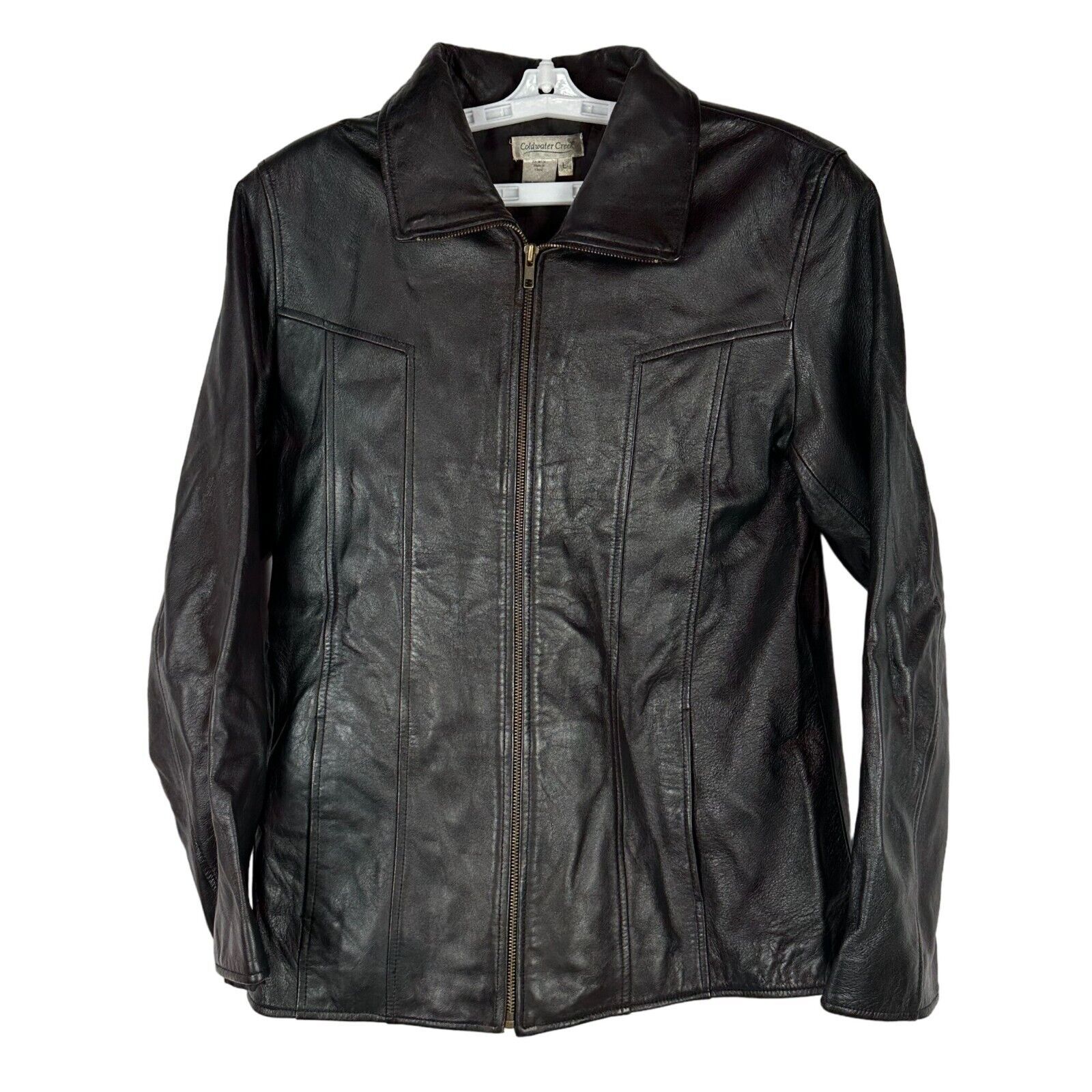 Coldwater creek leather jacket best sale