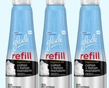 Lot Of 3 Glade (7oz) Cotton &amp; Italian Mandarin Refill Fragrance Mist - $19.99