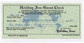 Holiday Inn Guest Check for American Express Cardmember 1979 - $15.84