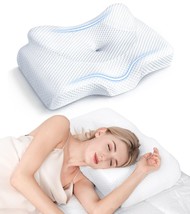 Osteo Cervical Pillow for Neck Pain Relief, Hollow Design Odorless Memory Foa... - £61.37 GBP