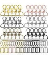 Paxcoo Keychain Bulk with Key Chain Swivel Hook D Rings and Slide Buckle... - $25.17