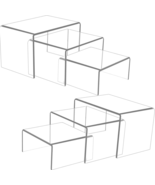 6Pcs Clear Acrylic Display Risers Clear Acrylic Display Stand for Cupcakes - $207.82 MXN
