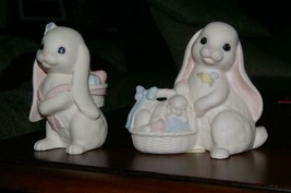 Homco Lovin Bunnies Figurines Rabbits Home Interiors &amp; Gifts (m) - £12.50 GBP