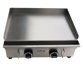 Grill Griddle Flat Commercial Kitchen Countertop Stainless Steel LPG Gas 2800pa  - £177.45 GBP